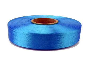 China Blue Color Full Dull Polyester Yarn Ring Spun 100D/72F AA Grade High Strength supplier