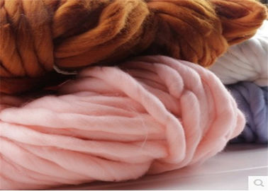 China Dyed Soft Fancy Knitting Yarn / Wool Chunky Yarn Thick Super Bulky supplier