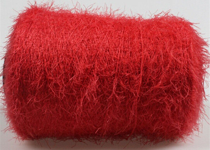 soft nylon feather fancy knitting yarn 7s colorful for free clothes sample