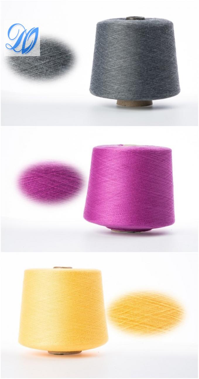 32s /1 Cotton Acrylic Knitting Yarn 50 / 50 Blend Dyed Yarn For
