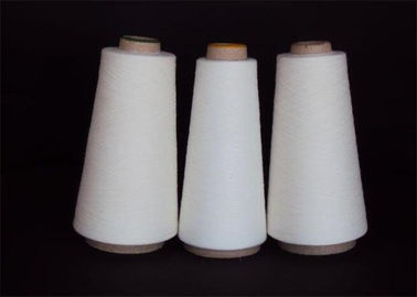 China 100% Polyester Core Spun Yarn 30S AA Grade Raw White / Dyed Eco Friendly supplier