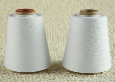 China Bleaching White Virgin 100% Polyester Thread 20S/3 For Sewing / Weaving supplier