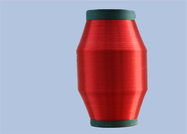 China Eco Friendly Dyed Red Polyester HDPE Monofilament Yarn Manufacturer 80D Semi Dull supplier