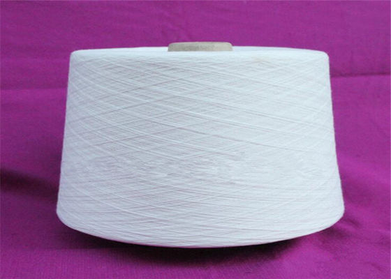 China Kniting / Weaving Polyester Spun Yarn Bleaching White supplier