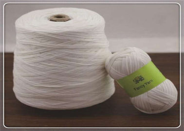 China Raw White Coreless Cotton Hollow Yarn Tubular Yarn Soft Eco Friendly supplier