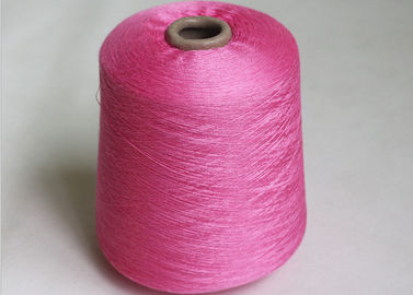 China 100% Pink Colour Ne 20s Ring Polyester Spun Yarn 21s For Kintting Socks supplier