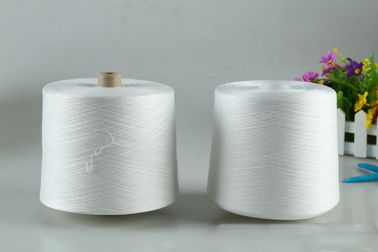 China Virgin Polyester Staple Spun Yarn Raw White Ne 30 / 1 Polyester Spun Yarn supplier
