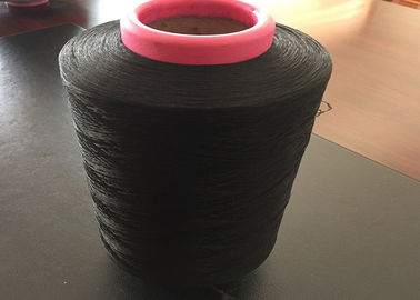 China 300D / 96F Polyester DTY Yarn / AA Grade Polyester Industrial Yarn , Jet Black Color supplier