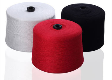 China Anti Pilling Colored Rabbit Wool Immitation Core Spun Yarn 28S / 2 For Garment supplier