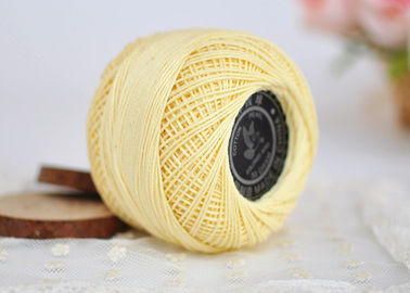 China Eco - friendly 3# Lace Thread 6S / 3 Ply Crochet Cotton Yarn Lace Products Use supplier