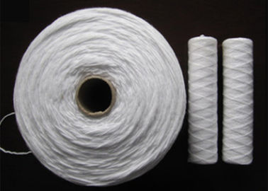 China Non Toxic Polypropylene PP Yarn 0.8g / m And Core For String Wound Filter Cartridge supplier