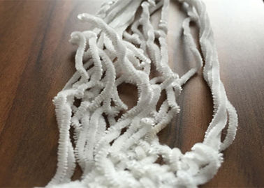 China White Polyester Chenille Yarn , 5nm Fancy Knitting Yarn Environment Friendly supplier