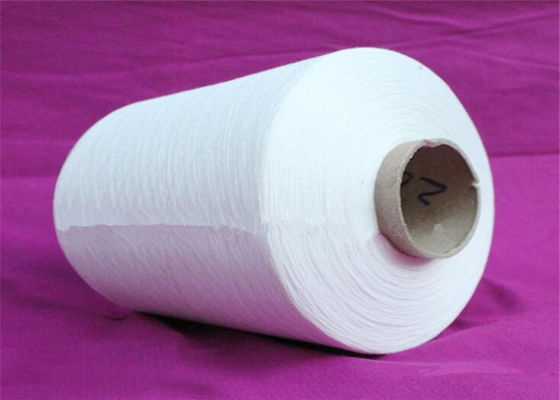 Kniting / Weaving Polyester Spun Yarn Bleaching White supplier