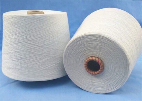 100% Virgin Raw White Polyester Spun Yarn , Polyester Spun Thread supplier