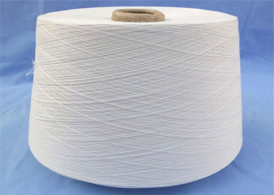 100% Virgin Raw White Polyester Spun Yarn , Polyester Spun Thread supplier