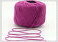 Purple Fancy Knitting Yarn , Silk Cotton Knitting Karn For Babies Clothing supplier
