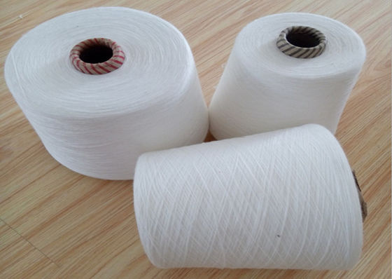 100% Ne 30/1 Ring Polyester Spun Yarn , Spun Polyester Sewing Thread supplier