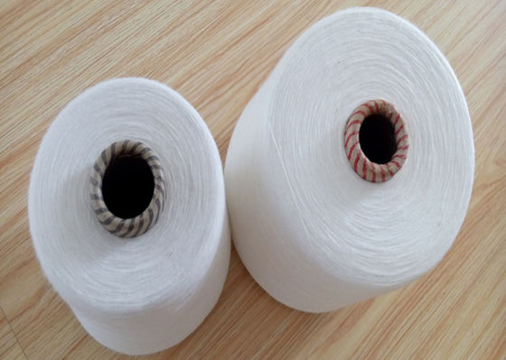 100% Ne 30/1 Ring Polyester Spun Yarn , Spun Polyester Sewing Thread supplier