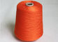 100% Pink Colour Ne 20s Ring Polyester Spun Yarn 21s For Kintting Socks supplier