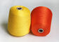 80S / 2 Combed Gassed Mercerised Cotton Yarn For Knitting , Golden Colour supplier