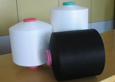 Weaving Use Flame Retardant Polyester Texturised Yarn 150D / 48F Raw &amp; Black supplier