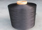 300D / 96F Polyester DTY Yarn / AA Grade Polyester Industrial Yarn , Jet Black Color supplier