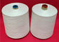 Virgin Polyester Spun Yarn , Ne30 Raw White Ring spun polyester yarn For Weaving supplier